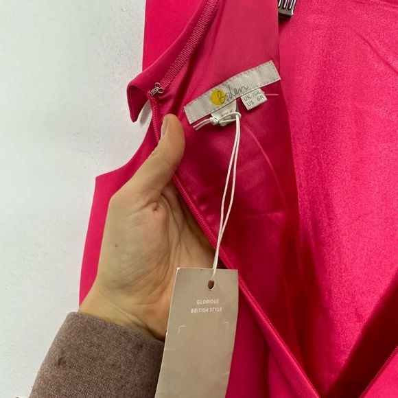 BODEN Clarissa wide leg Jumpsuit Tutti Fruity Pink womens size 6 NWT - Picture 8 of 8